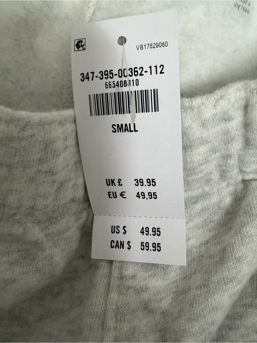 Hollister Light Gray Sweatpants with Pink Logo Accent - Picture 5 of 7